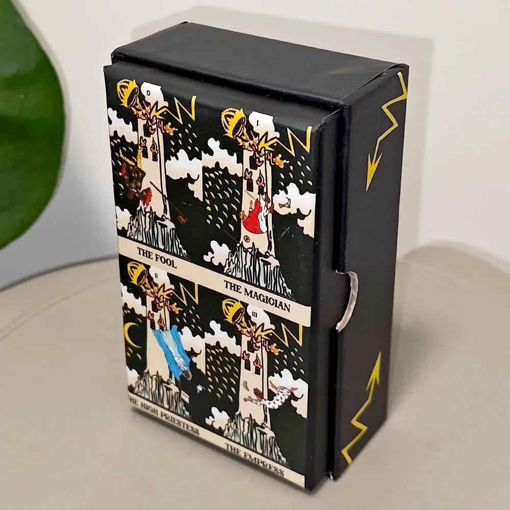 Tower Takeover Tarot Deck in Rigid Box Unique 79-Card Tarot Set for Transformation & Liberation 12*7cm Double-embossed