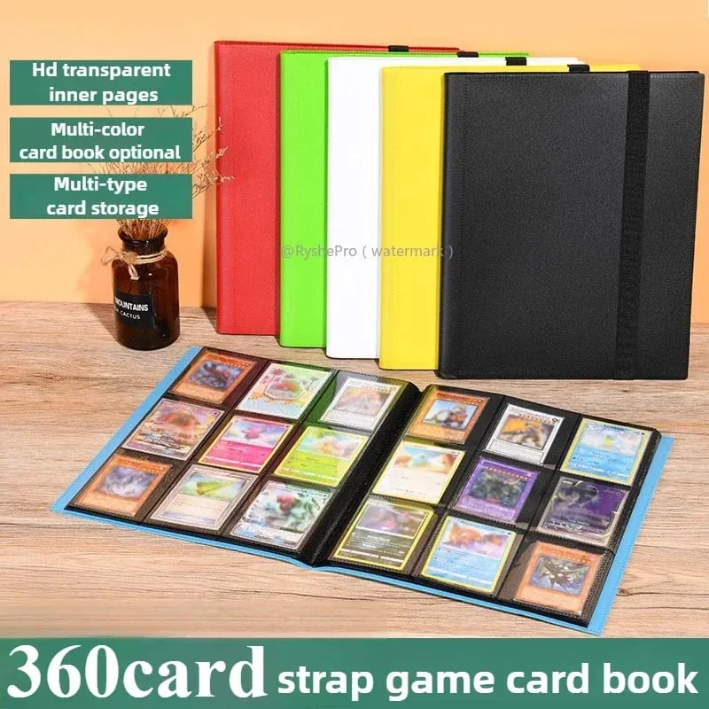 Kaartbinder met 9 vakken Trading Card Album Display Binder 360 Side Loading Pocket Holder voor TCG Yugioh MTG Game Card Book — image 2