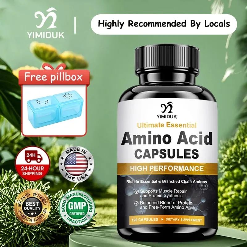 All-Natural Amino Acid Supplement Natural Energy & Stamina Promotes Healthy Metabolism & Total Body Wellness Gluten Free