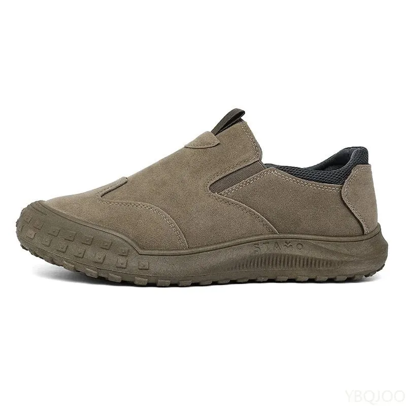 Large Size Spring Autumn New Breathable Lightweight and Casual Men's Shoes Outdoor Anti Slip and Wear-resistant Men's Work Shoes