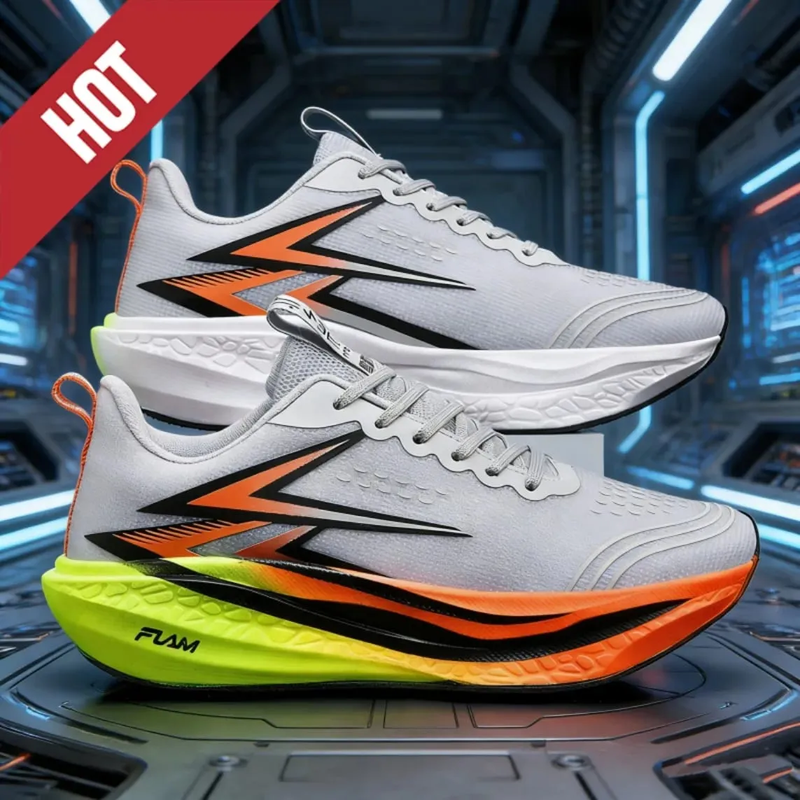 Men Women Carbon Plate Marathon Running Shoes Breathable Lightweight Non-Slip Racing Training Sports Athletic Sneakers