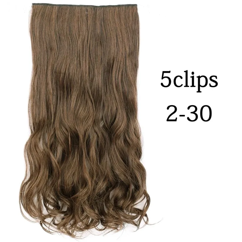 Tổng Hợp 22 32 Inch 5 Kẹp Tóc Chịu Nhiệt Giả Bộ Tóc Giả Dài Lượn Sóng Kiểu Tóc Kẹp Trong Tóc