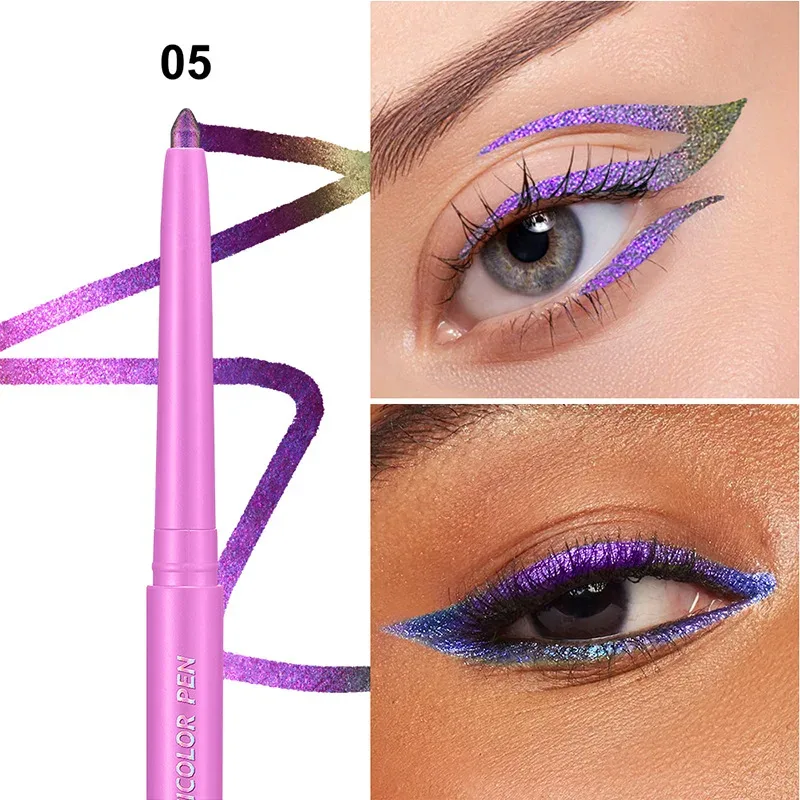 Chameleon Eyeliner Stick Pen Glitter Eyes Shadow Waterproof Shimmer Eye Liner Pen Shiny High-gloss Cosmetics Beauty Make Up