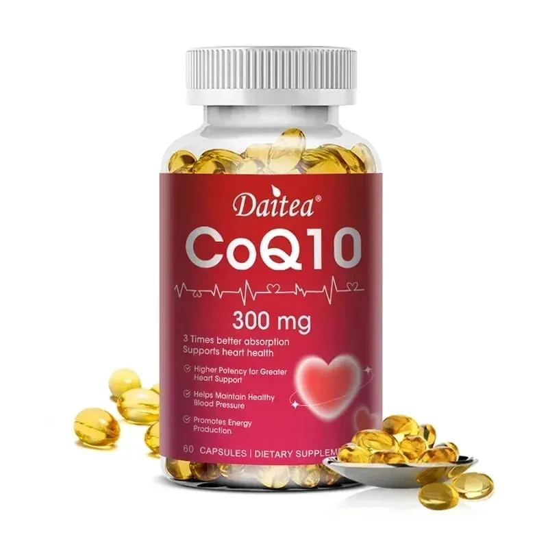 Coenzyme Q10 - 300 Mg Menyokong Keupayaan Kognitif Tenaga dan Jantung Kesihatan Otak dan Sel Antioksidan Meningkatkan Kualiti Tidur