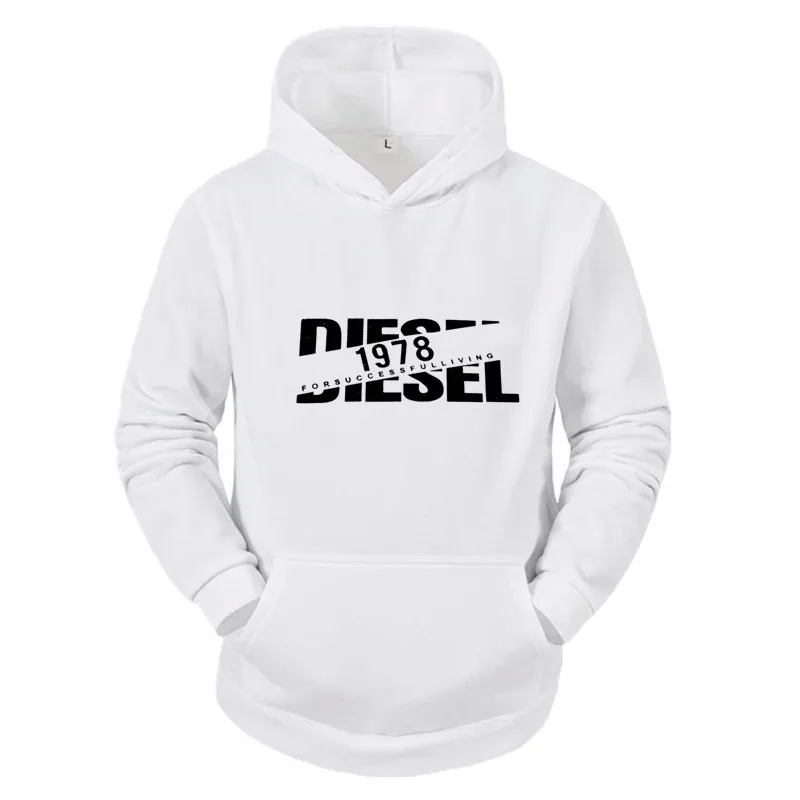 2025 Autumn/Winter Casual Printed Hoodie Classic Style Fashion Men's Y2K Harajuku Sports Jogging Street Men's/Women's Clothing
