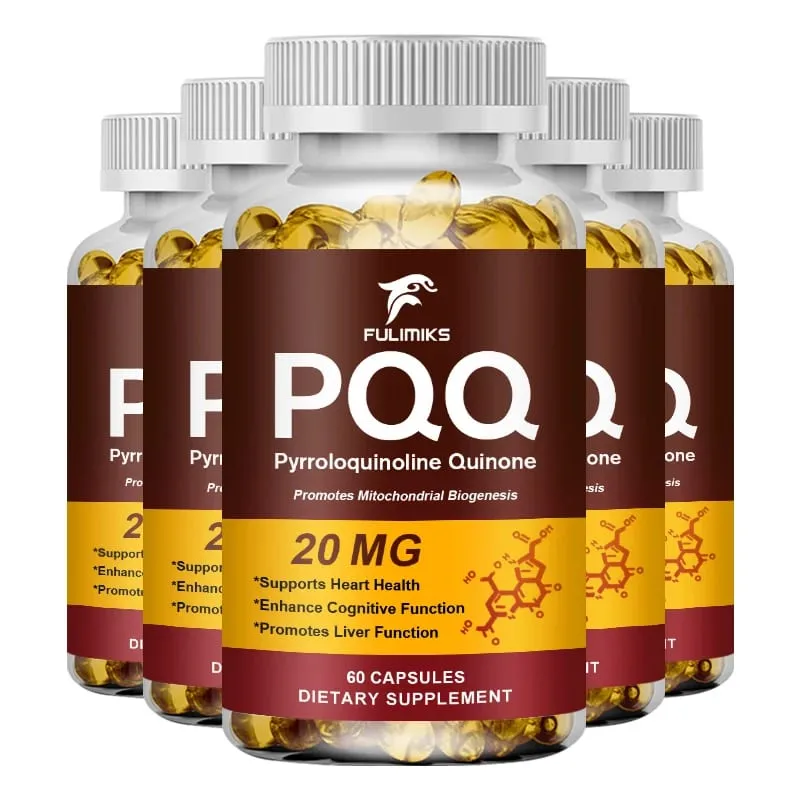 PQQ Capsules 20 mg with Bacopa Monnieri & ALA Supports Mitochondrial Function Stress Management Heart Health & Brain Energy