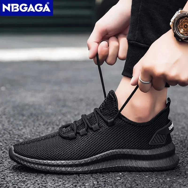 Sapatos clássicos para homens sapatos esportivos casuais moda respirável tênis de corrida ao ar livre malha leve calçado de caminhada