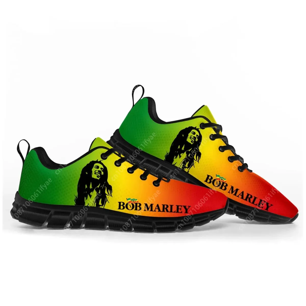 Reggae Rock Music Star Bob Marley Sports Shoes Mens Womens Teenager Breathable Lace-up Sneakers Custom High Quality Couple Shoes