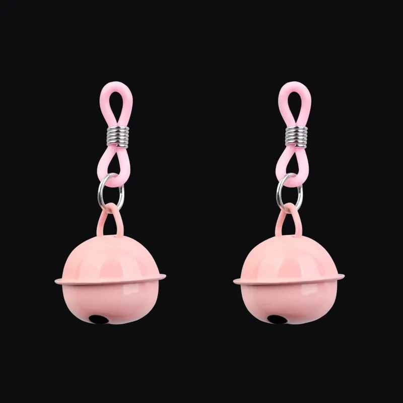 1 Pair Women Silicone Nipple Clamps Chest Clitoris Stimulation Small Bell Breast Clips Sex Toys For Women