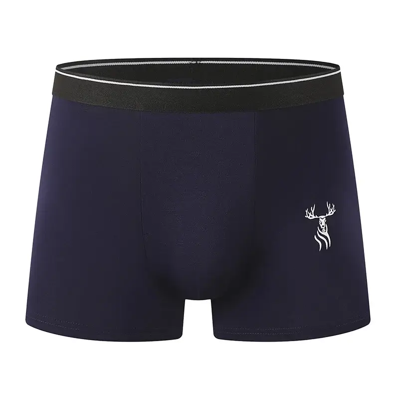 8-Piece Set of Men's Bamboo Fiber Fashionable Printed Underwear Comfortable Plus Size Boxer Shorts Sports and Fitness Base Short