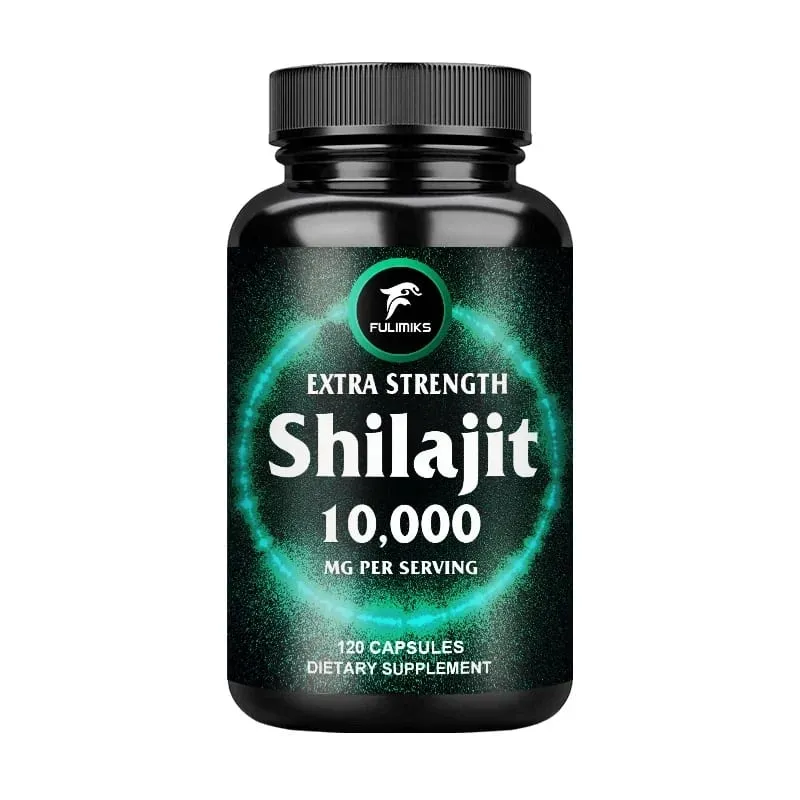 Fulimiks Shilajit 10000mg Caapsules with Pure Himalayan Extract & Fulvic Acid Support Daily Vitality Stamina Overall Health