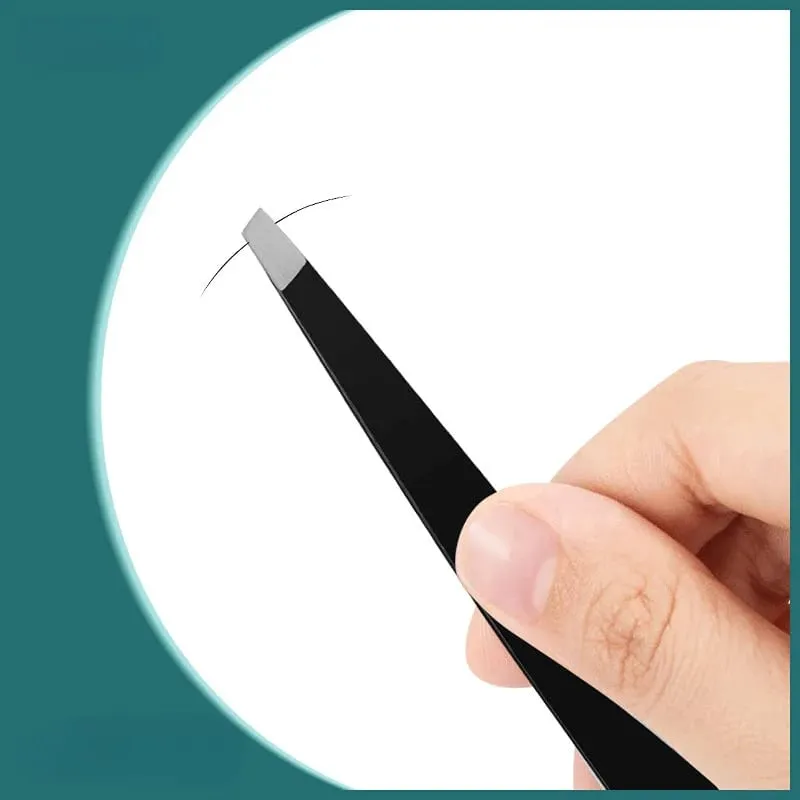3pcs Eyebrow Trimming Tools Stainless Steel Eyebrow Tweezer Scissors with Comb Razor Makeup Tools Face Care
