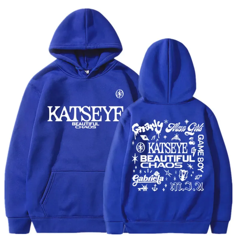 Kpop katseye belo caos álbum tour hoodies moda retro harajuku masculino feminino sportwear velo oversized agasalho streetwear
