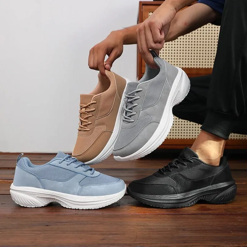 Wide Toe Shoes Unisex Breathable Mesh Platform Sneakers Fashion Comfortable Minimalis Shoes 2026 Outdoor Non-Slip Walking Shoes