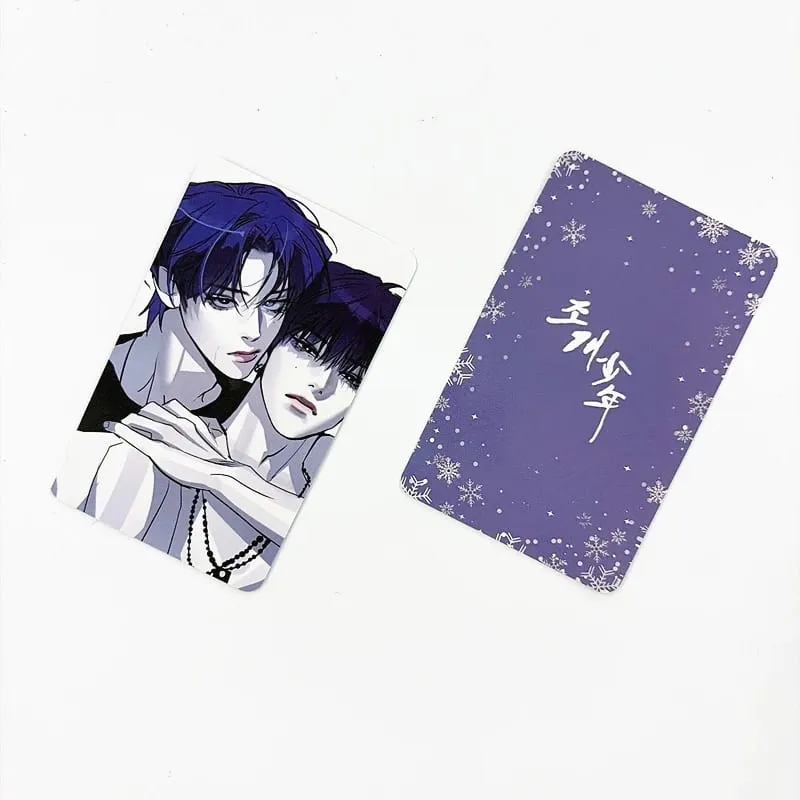 2-4PCS Korean Manhwa Lomo Cards Set Kang Dooshik Jin Jooha Korean BL Comic Couple Photo Cards Fans Decor Collection Gift