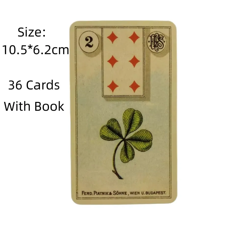 36 Full-Color ArtGame Card Divination Tarot Tableau Grand Tableau Lenormand Cloth Grand Tableau Leno
