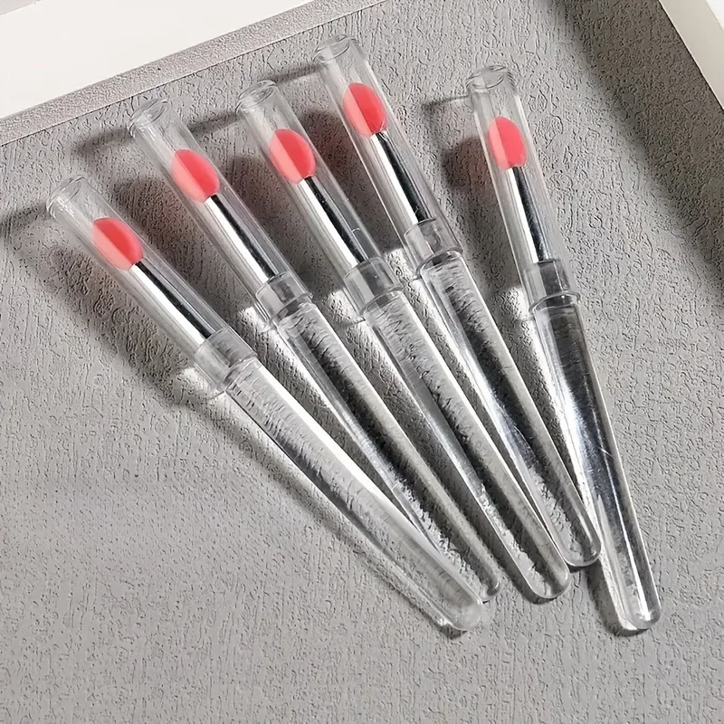 5 reusable silicone nail brushes with mirror effect - double head makeup&nail polish applicator — image 10