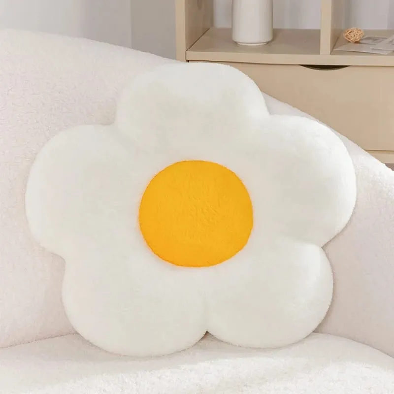 45CM Flower Cushion Soft Nap Pillow Home Colorful Sunflowers Chair Pillow For Office Classroom Home Bedroom Girls Birthday Gift