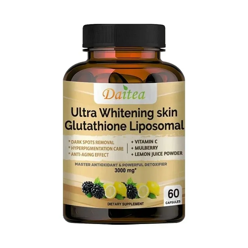 Liposome Glutathione with Vitamin C Helps Detoxify Whiten Skin and Antioxidant Anti-aging