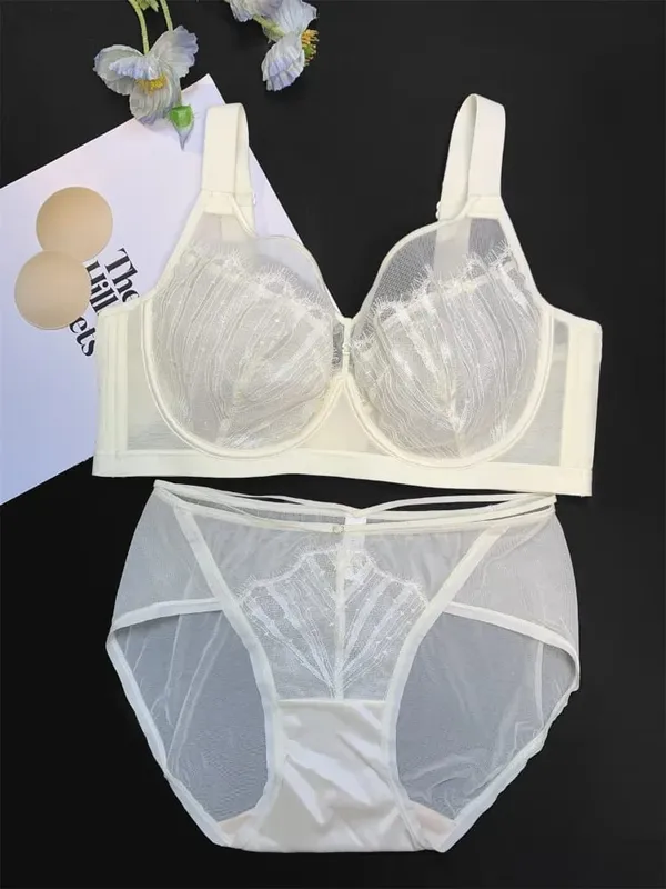 Wireless Push Up Bra for Large Bust Adjustable Comfort Fit Lace Bralette Prevent Sagging & Enhance Shape Seamless Design