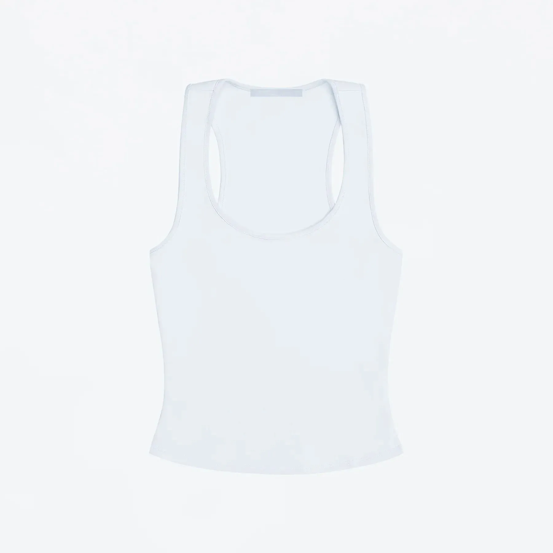 Tank Top with Wide Shoulder Straps for All Seasons Racerback Sports Vest Everyday Sports Innerwear High-Elastic Solid Color Slim-Fit Top Multi-Color Basic Casual Tank Top — image 15