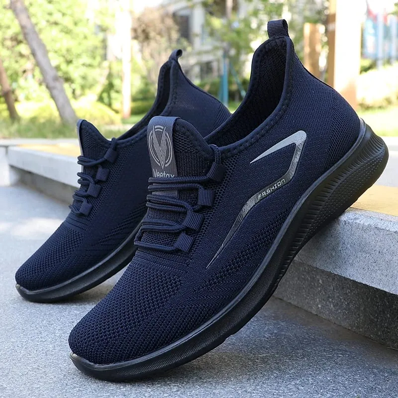 Men's Solid Lace-Up Casual Shoes Lightweight Outdoor Sports Shoes for Men's Fashionable Solid Casual Shoes Suitable for Leisure Walking Enthusiasts - Ideal for Lightweight Breathable and Non-Slip Suitable for Leisur