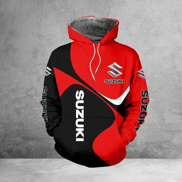 2026 New Suzuki Logo Hooded Sweatshirt Motorcycle Enthusiast Jacke Sweatshirt Outdoor Sportswear Autumn Winter Men Women Coat