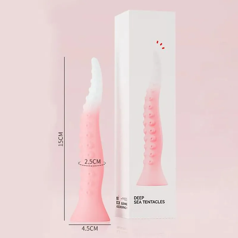 Long Anal Butt Plug Silicone Monster Dildo Penis Anus Vagina Dilator Octopus Tentacle Animal Penis Sex Toys For Women Men Tool