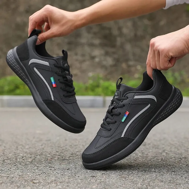 PU-leer herenschoenen Sneakers Zomer Mode Ademende Italiaanse loopschoenen Italiaanse ademende vrijetijdsbesteding Mannelijke casual sneakers