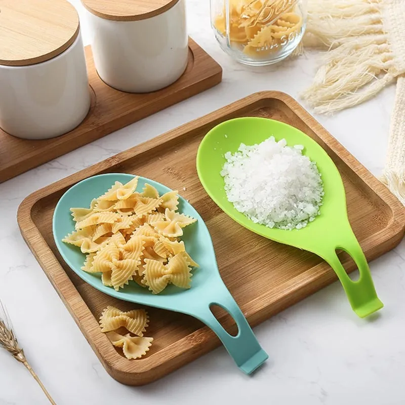 Silicone Spoon Rest Spatula Holder Heat Resistant Utensil Placemat Tray Kitchen Tools