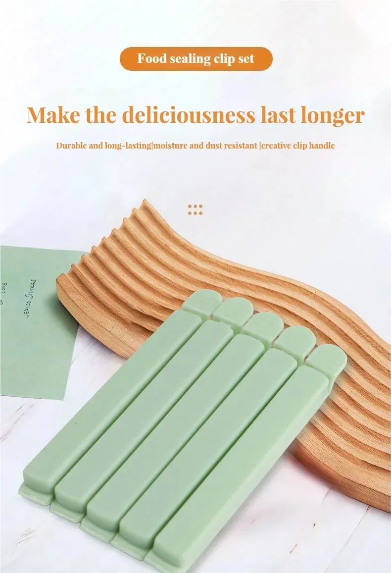 Airtight Food Storage Bag Clips 20pcs Plastic Sealing Clamps for Keeping Food Fresh Moisture Proof Chip & Cereal Bag Sealer