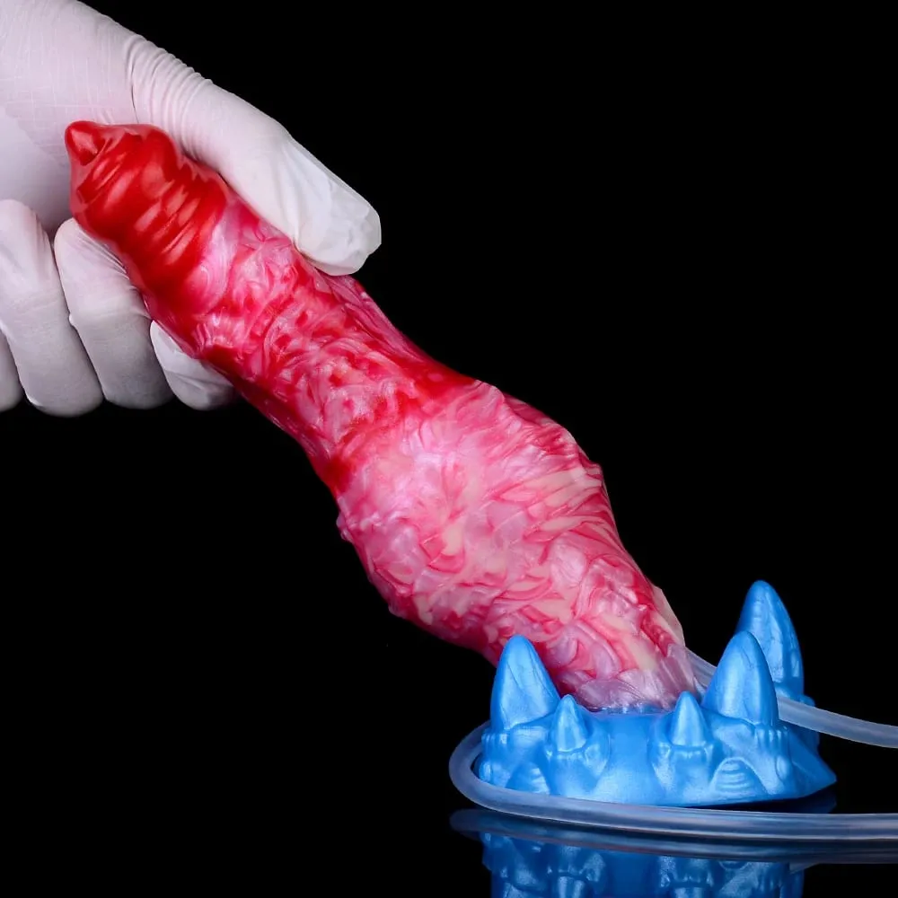 Silicone Inflatable Ejaculation Knot Dildo Adjustable Girth Squirting Fantasy Horse Penis Adult Sex Toys Anal Dilator