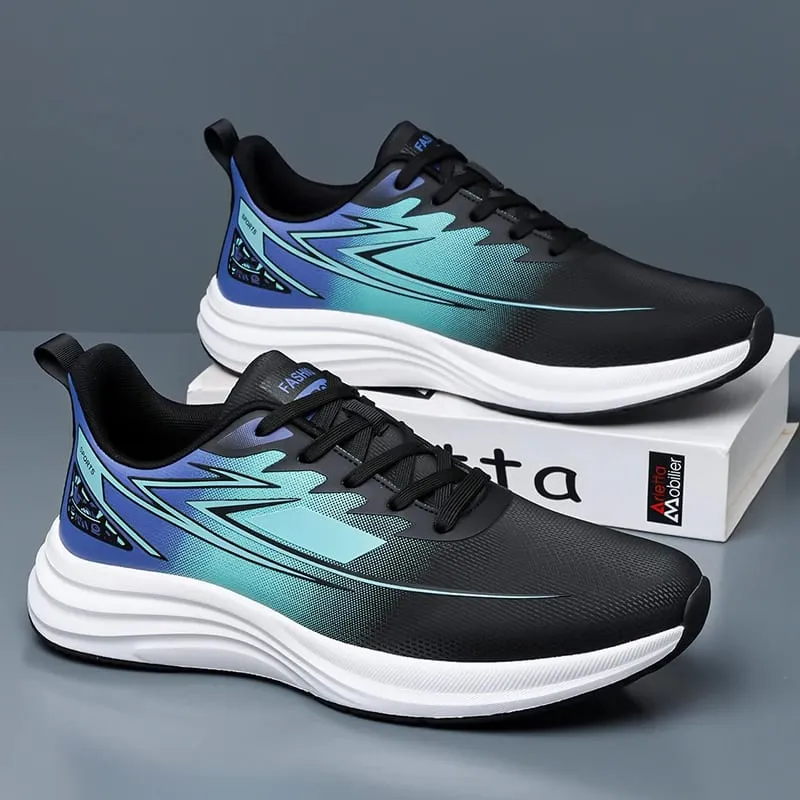 Men Waterproof Leather Running Shoes Lightweight Non‑Slip Casual Sports Shoes Daily Walking Sneakers Male Gym Athletic Trainers