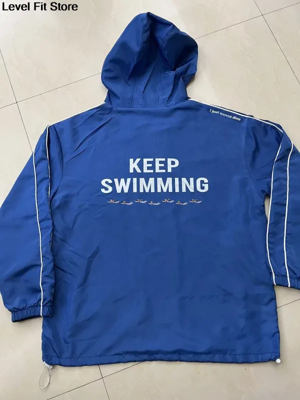 Mikina s kapucí Keep Swimming Jacket Keep Swimming Hoodie Svetr Mikina