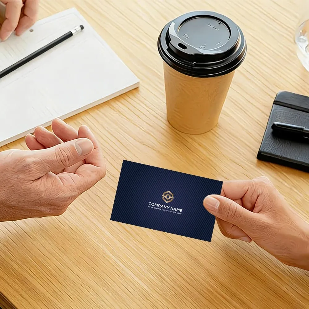 200pcs Custom Business Cards/Cards Desktop Business Cards Thank You Cards Waterproof Surface