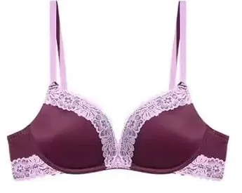 Sheer Mesh French Lace Bra Set Women Sexy Push Up Brassiere Wireless Soft Support No Underwire Lingerie Suit 32‑38AB