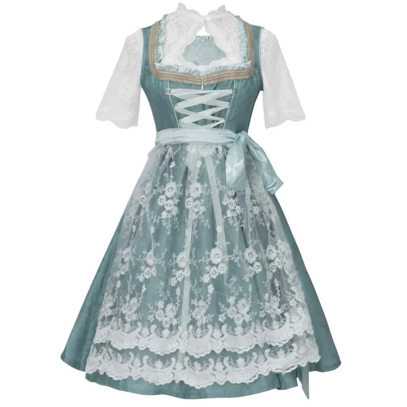 2026 German Oktoberfest Dress for Women (Includes Lingerie and Apron) Halloween and Carnival Costume Bavarian-Style Maid Outfit