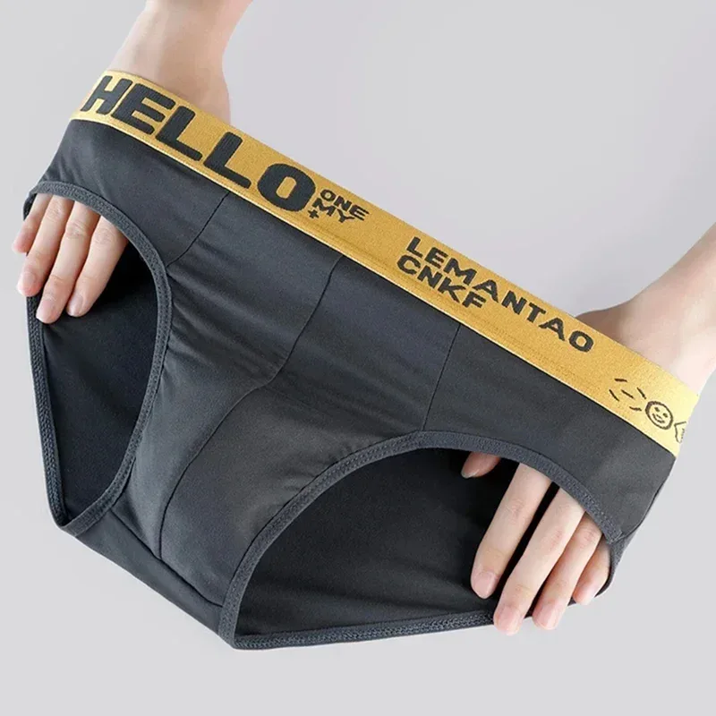5 Keping/set rawak Seluar Dalam Lelaki Seksi Huruf Pinggang Seluar Dalam Kasual Selesa Bernafas Seluar Dalam Warna Pejal Seluar Dalam Lelaki