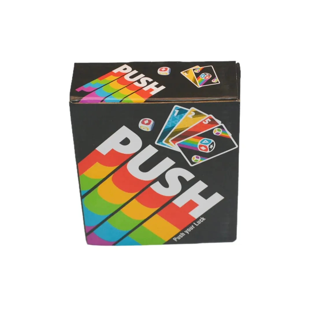 《Push 2026》 a Card Game Board Game Interactive Game with Instructions in English Spanish French German Italian and Dutch Fast-Paced Easy to Learn a Great Choice for Parties