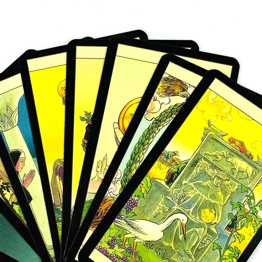 Metal Box Gilded Edition Tarot Cards Deck With Paper Guidebook for Beginners Classical Divination Board Games Cards Game