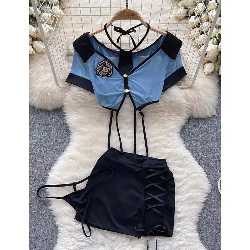 Sevimli Gri Tavşan kulaklık Üst Seksi Backless Slim Fit Bodysuit Zip Kolsuz Kadın Seksi Erotik Iç Çamaşırı Tavşan Cosplay Tulum