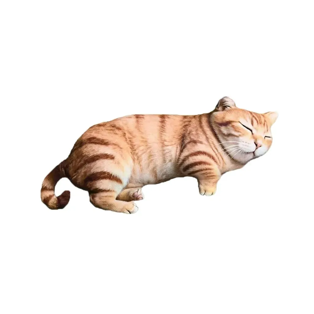 Plush Material Animal Body Pillow 40cm Size PP Cotton Filled Poultry Throw Pillows Cute Design Cat Pattern