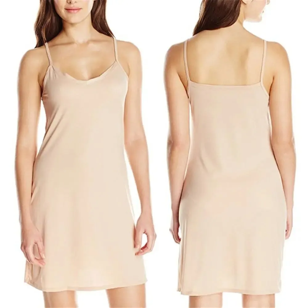 Casual V Neck Backless Slip Under Dress Sleeveless Sling Dress Short Dress