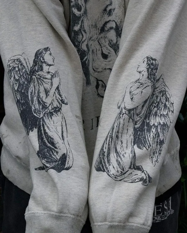 Saint Hoodies Classic Terry Material O-Neck High Quality Men Women Washing Retro Long Sleeve Cotton Coat Arrival Oversize Loose