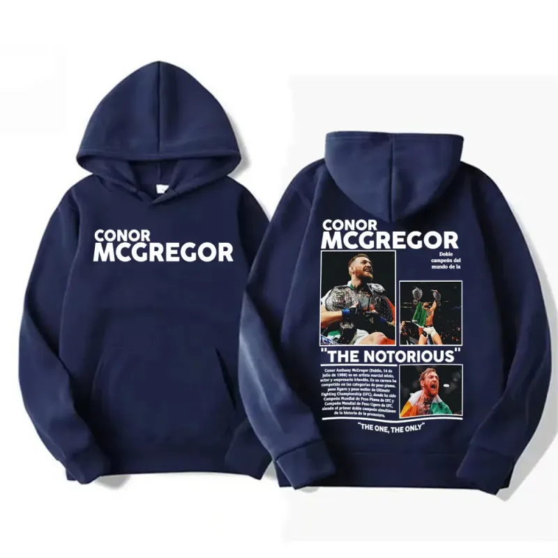 Conor Mcgregor The Notorious Merch Hoodies Men's Clothes Harajuku Cool High Street Sweatshirt Long Sleeve Loose Oversized Hoodie