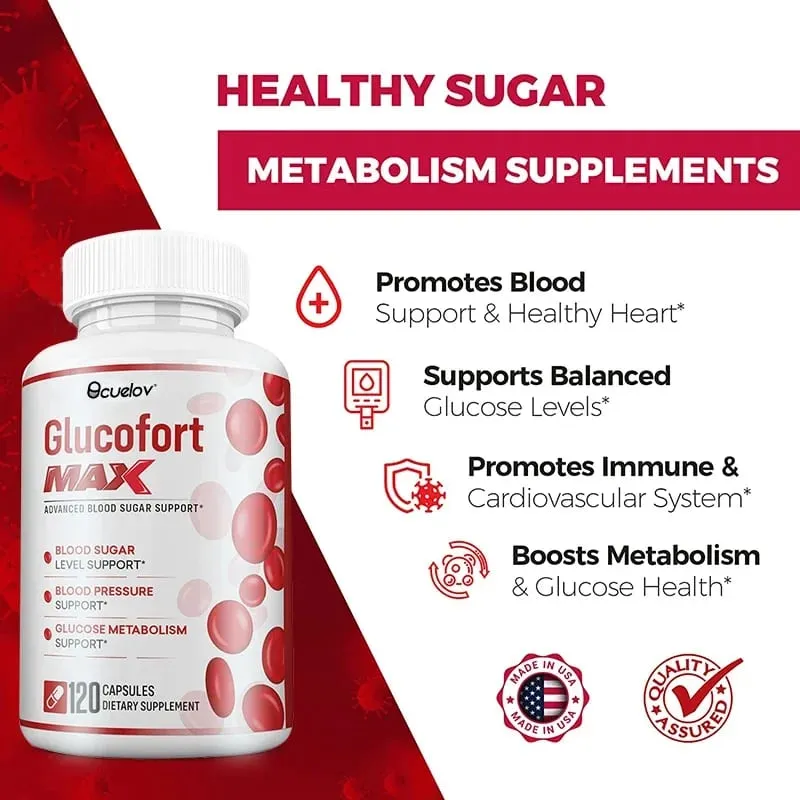 Supplément entièrement naturel de soutien à la glycémie, équilibre la glycémie, la pression artérielle, le métabolisme du glucose, sans OGM, sans Gluten