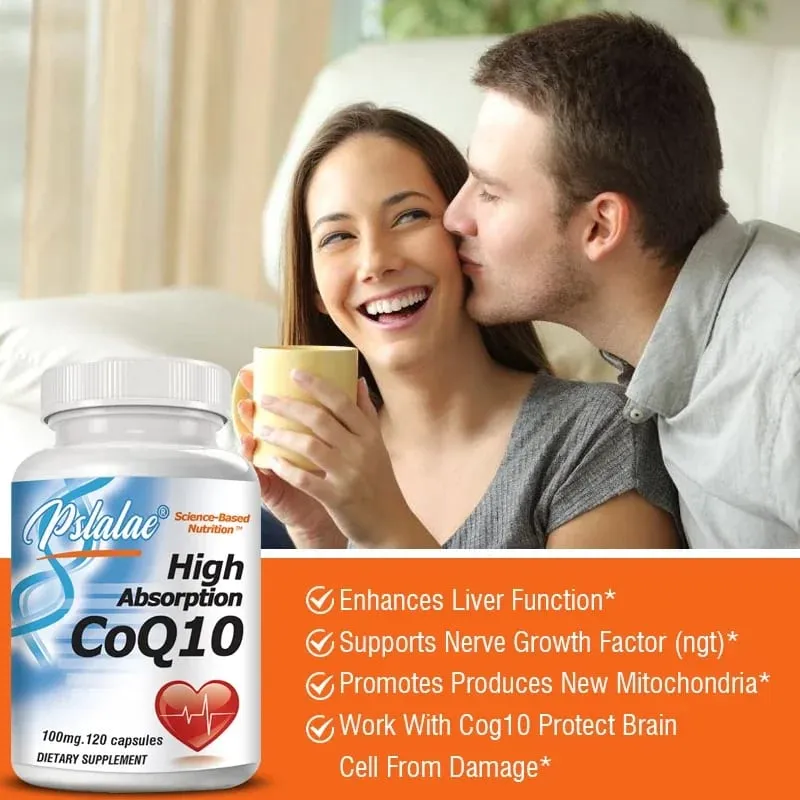 High Absorption Coenzyme Q10 - Promote Cardiovascular Health and Heart Health Provide Energy Antioxidant