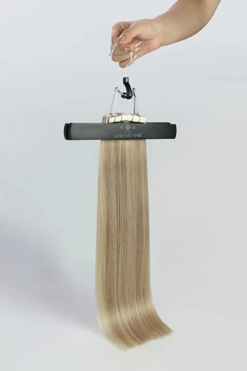 Moresoo Tape in Hair Extensions Real Human Hair 12-24in 30G&50G Double Sided Tape PU Skin Weft Tape in Hair Extensions Straight