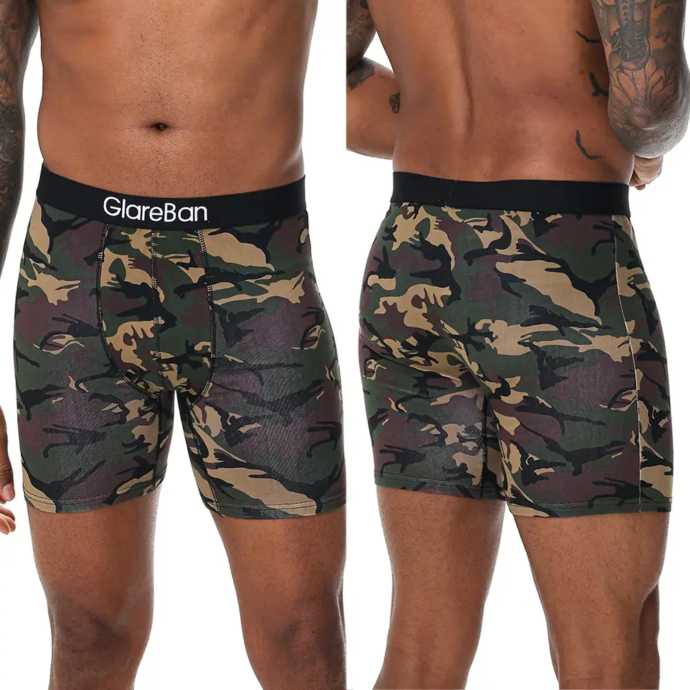 5pc conjunto mid-long aleatório algodão boxer shorts roupa interior masculina cuecas para homem boxershorts desliza calcinha macia cuecas de marca