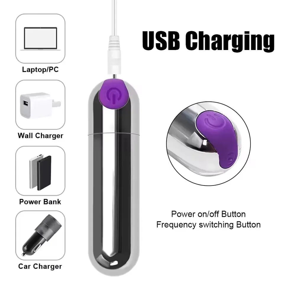 Mini Bullet Vibrator for Women G Spot Clitoris Stimulator Dildo Vaginal Nipple Massager Vibrating Egg Masturbation Sex Toy Adult
